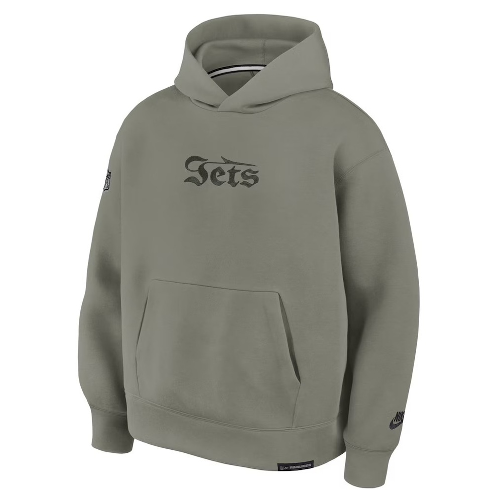 Nike New York Jets Rivalries Collection Oversized Tech Fleece Hoodie NEW